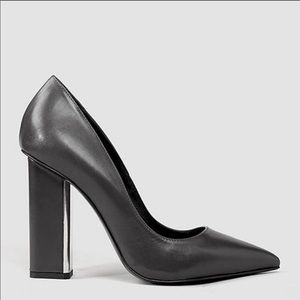 All Saints Cubista Leather Pumps 4.5 inch Heel